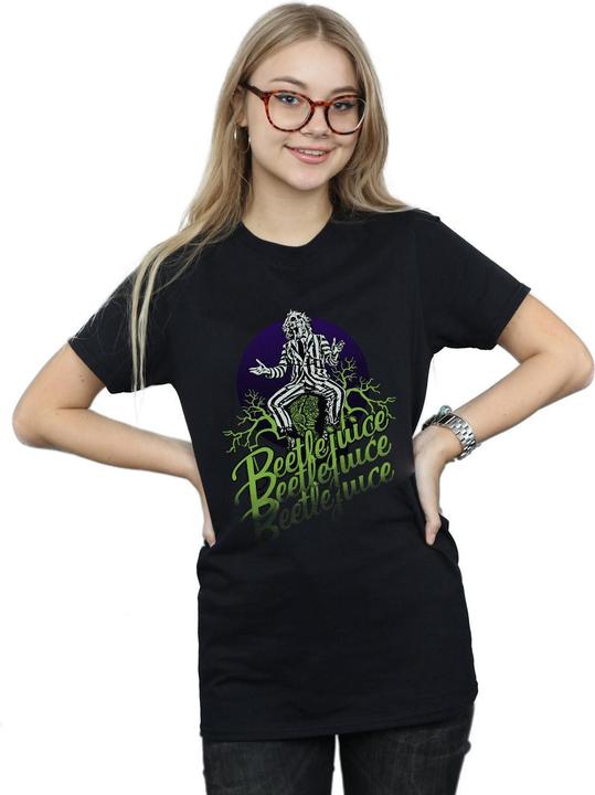 Immagine prodotto Beetlejuice Maglietta Boyfriend in cotone Faded Pose (L)