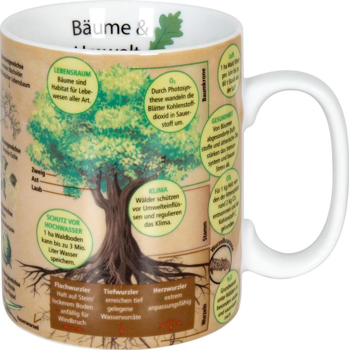 Actual product image Könitz Coffee mug knowledge trees 490 ml, 1 piece, Multicolor (490 ml, 1 x)