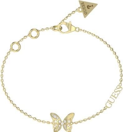 Image du produit Guess Decent Gold Plated Chrysalis Butterfly Bracelet JUBB04110JWYG - Longueur : 18.5 cm (14.60 cm, Acier inoxydable)
