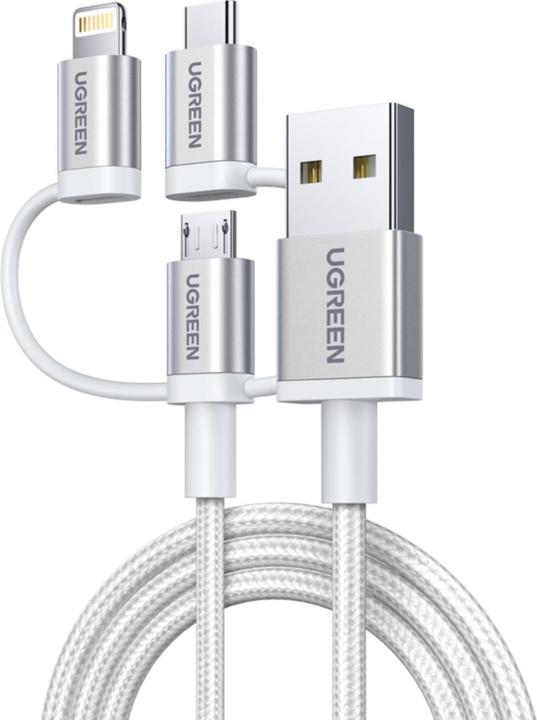 Actual product image Ugreen 3-in-1 USB2.0-A Multifunction Cable (1.50 m, USB 2.0)