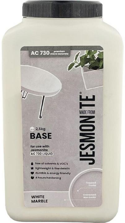 Image du produit Jesmonite Pâte à modeler à base de ciment en poudre 2.5 kg, White Marble