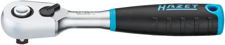 Actual product image HAZET HiPer fine-tooth reversible ratchet ∙ safety locking 863HPS ∙ Square, solid 6.3 mm (1/4 inch)… (1/4")