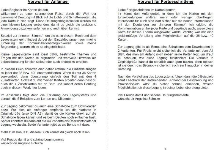 Produktbild Kartenlegen lernen mit 40x LENORMAND POWER Die Weisheit der inneren Stimme (Deutsch, Angelina Schulze, 2020)