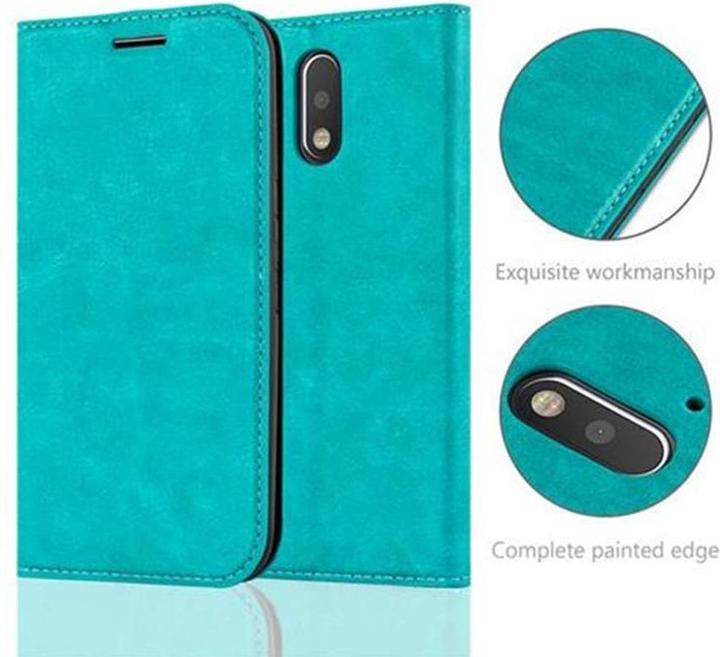 Produktbild Cadorabo Book Invis. Magnet Hülle (Motorola Moto G4, Motorola Moto G4 Plus)