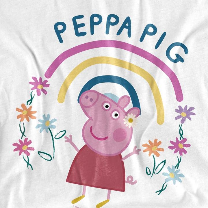 Immagine prodotto Peppa Pig Maglietta Arcobaleno Floreale Bambini (152, 158)