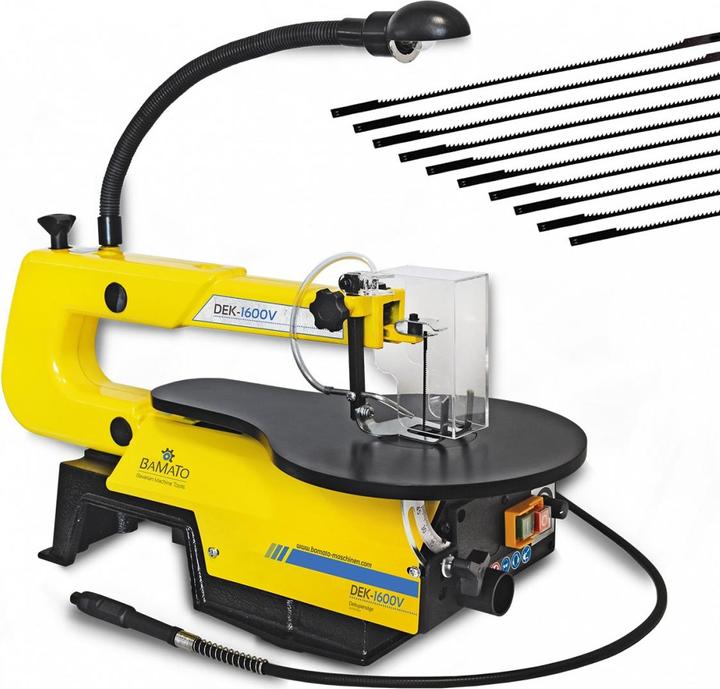 Produktbild Markmüller BAMATO - Dekupiersäge DEK-1600V inkl. 10 Sägeblätter und 103 tlg. Werkzeug-Set