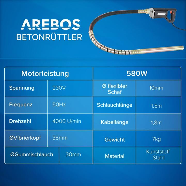 Produktbild Arebos Betonrüttler
