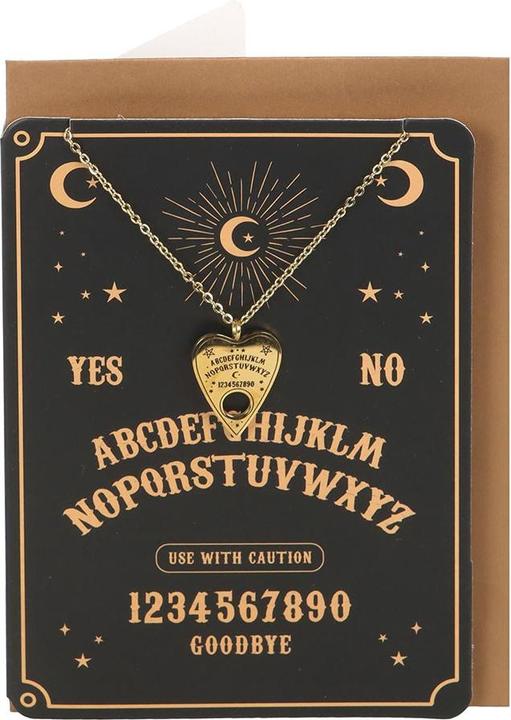 Actual product image Something Different Talking Board Planchette Necklace & Card Set (100% synthetic material)