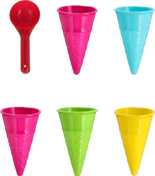 Actual product image Casativo Sand toy, ice cream cone, spoon, set of 6