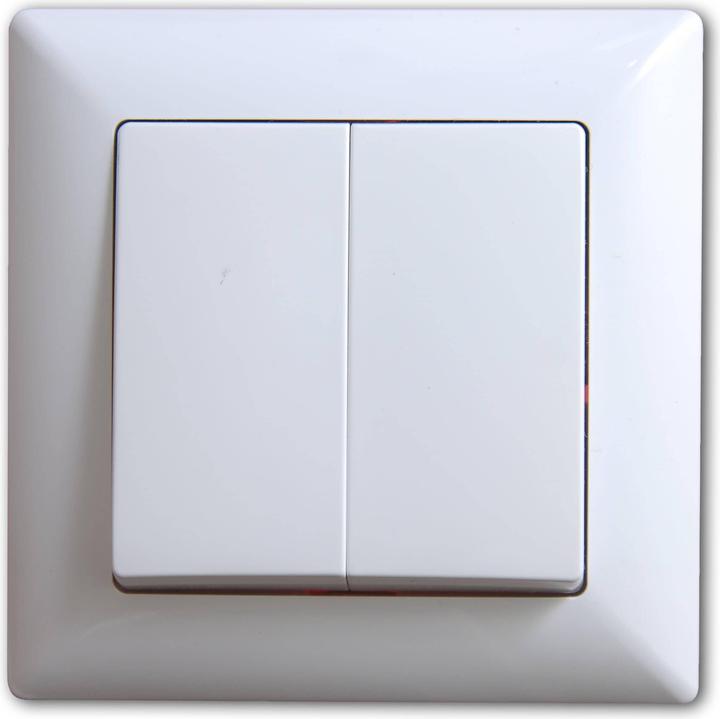 Immagine prodotto Gunsan Interruttore Visage a 2 prese Interruttore di serie da incasso Bianco