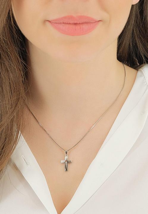 Produktbild Muau Kreuz (Weissgold)