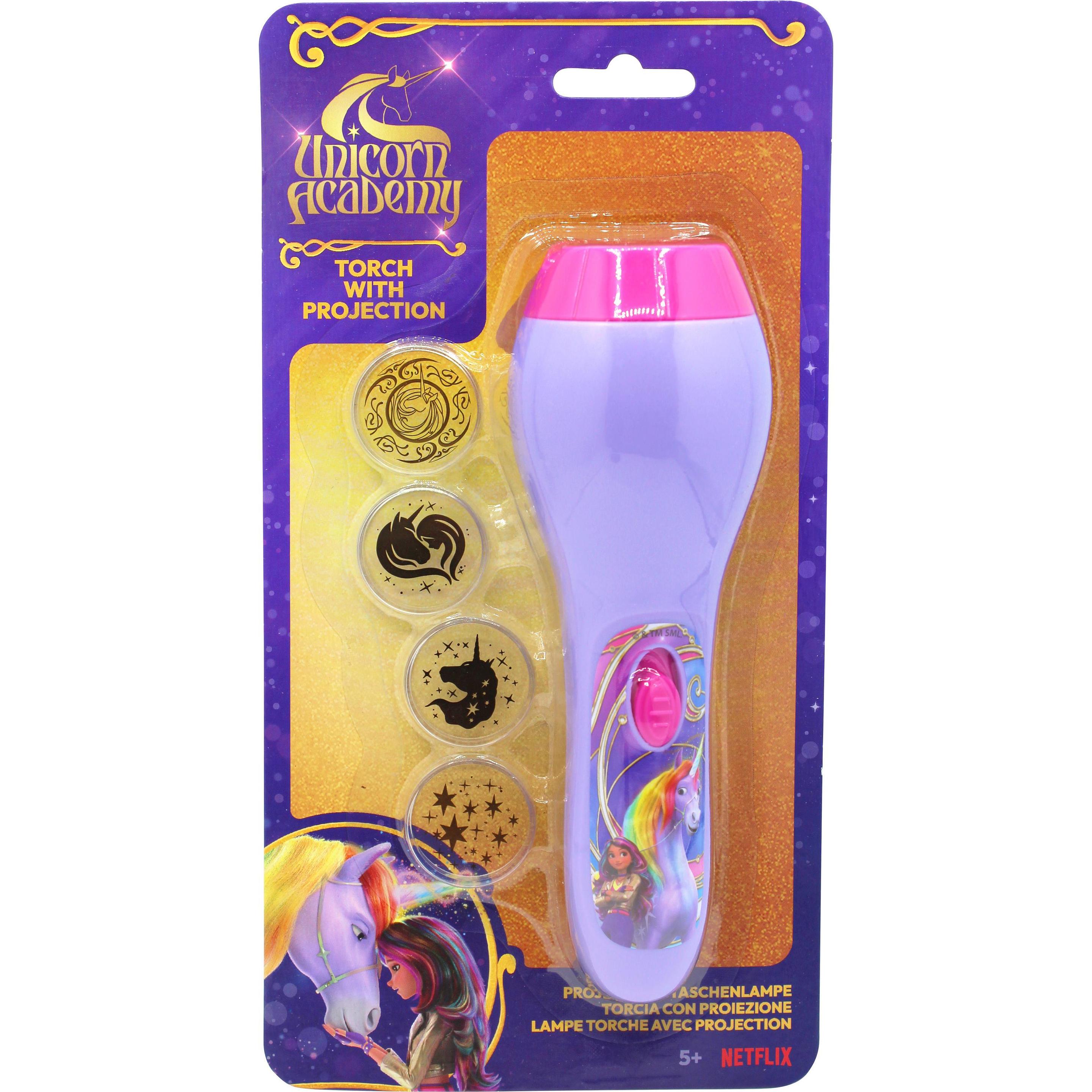 Unicorn Academy projection flashlight with 4 different projection ...