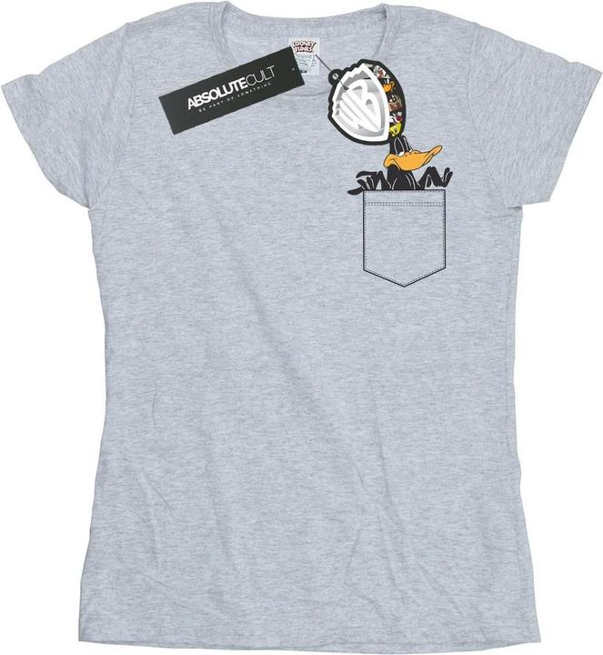 Image du produit Looney Tunes - T-shirt DAFFY DUCK FAUX POCKET - Femme (XXL)