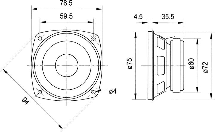 Produktbild Visaton HiFi-Breitbandlautsprecher FRS 8 - 8