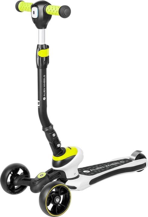 Actual product image Rebel ZAB0122G - Driewielige kids step Alien Wheels - Vanaf 3 jaar - Zwart/geel