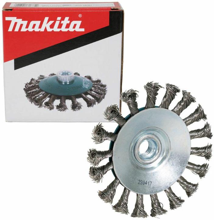 GCS MAKITA SZCZOTKA STOŻKOWA M14 115mm/0.5mm INOX