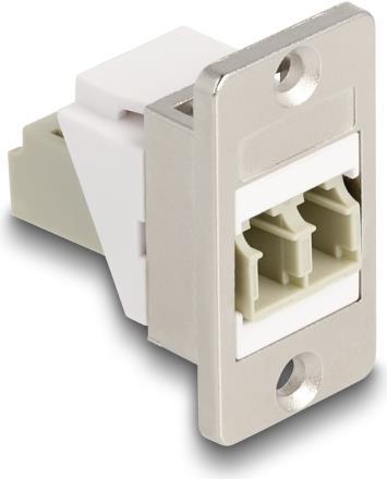 Actual product image Delock Panel Mount Keystone Module LWL LC Duplex socket to Bu (Keystone module)