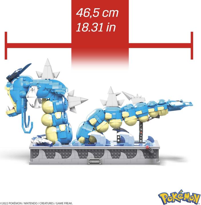Image du produit Mega Construx Gyarados Pokémon en mouvement