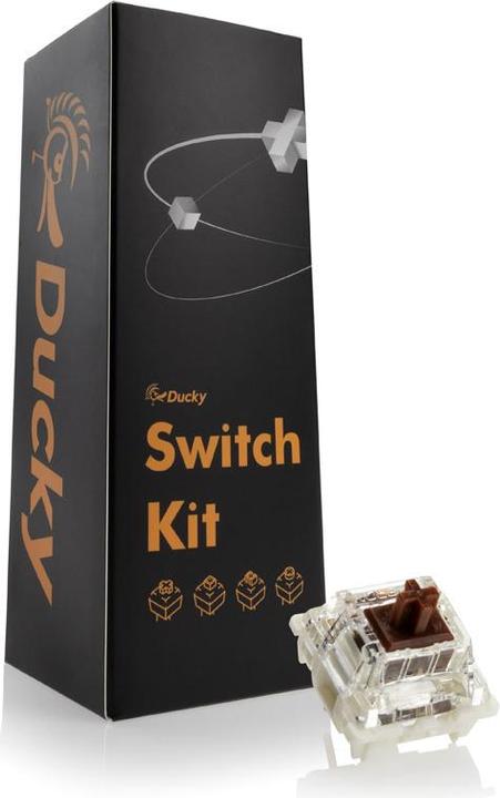 Produktbild Ducky Gateron G Pro Brown RGB Switches, mechanisch, 3-Pin, Taktile, MX-Stem, 55g - 110 Stück