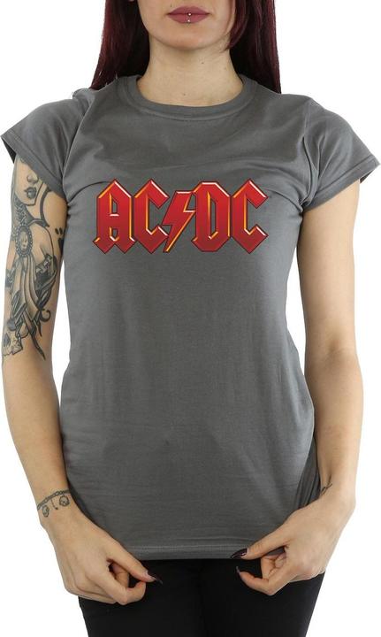 Produktbild AC/DC TShirt mit dunkelrotem Logo aus Baumwolle (XL)