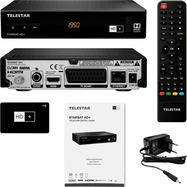 Produktbild Telestar Starsat HD+ (0.00 GB, DVB-S, DVB-S2)