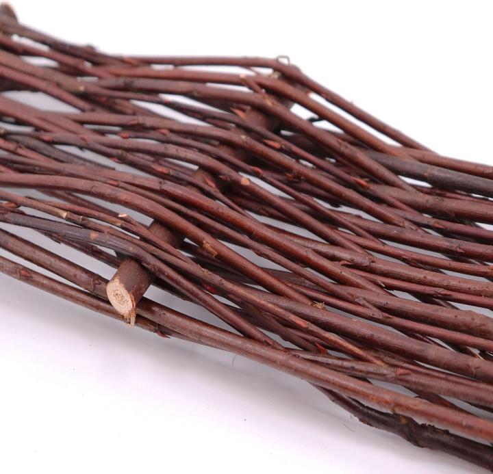 Actual product image Aquagart 4 Beeteinfassungen aus Weide 10x50cm I Beetbegrenzung /Weidenzaun zur Beetumrandung Rasenkante (50 cm)