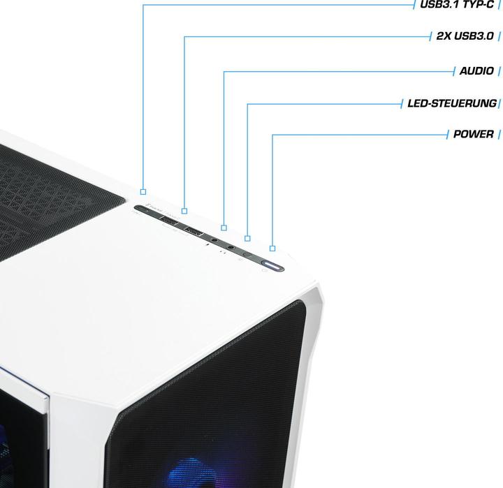 Produktbild Kiebel Raptor V (AMD Ryzen 7 5700X, 32 GB, 1000 GB, GeForce RTX 4060)