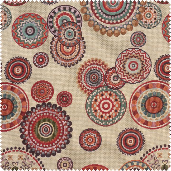 Actual product image Globaltex Tapestry fabric "Mandalas", 140 cm wide, by the metre