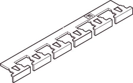 Actual product image LK Actassi colour code for data socket black (strip of 6)