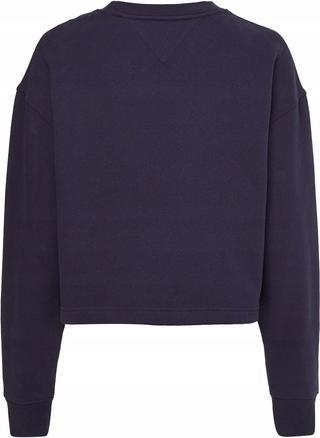 Actual product image Tommy Hilfiger TJW CROP TOMMY SIGNATURE CREW, blue(cblue (87)), size S (S)
