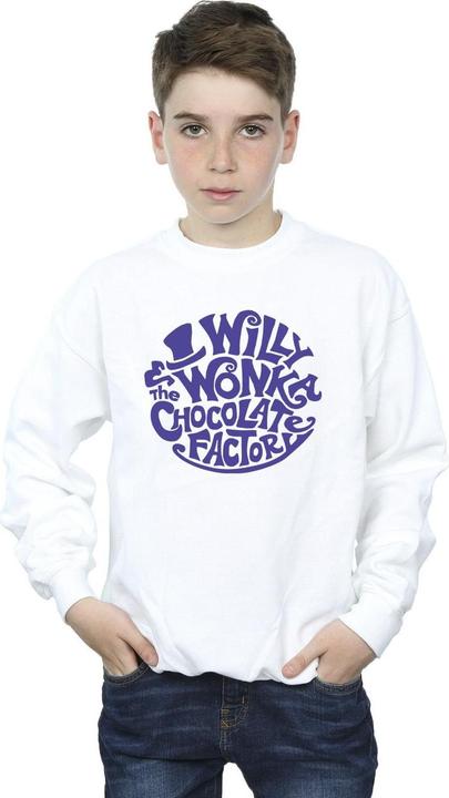 Produktbild Willy Wonka & the Chocolate Factory Typed Logo Sweatshirt Jungen (128)
