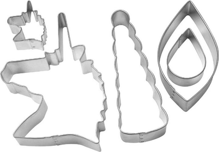 Actual product image Anniversary House Unicorn Tinplated Steel Cookie Cutter (Pack of 5)