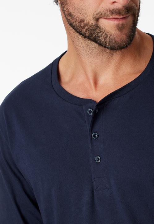 Produktbild Schiesser Mix & Relax Basic Schlafanzug Shirt langarm (58)