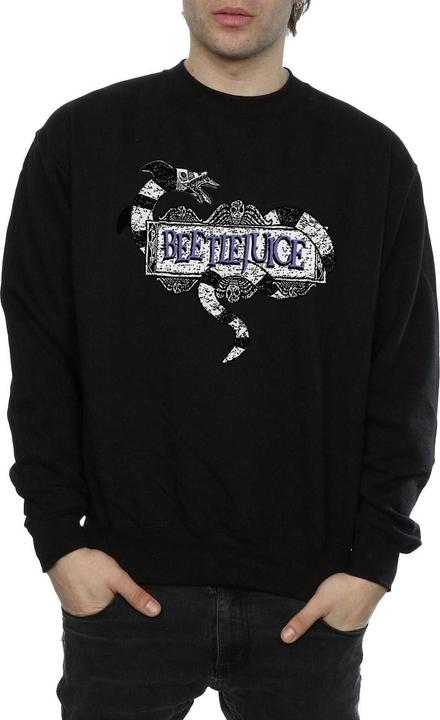 Immagine prodotto Beetlejuice Felpa uomo Sandworm Logo in cotone (M)