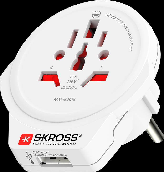 Produktbild Skross Pro-World & USB - Travel Adapter