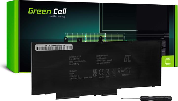 Actual product image GreenCell Battery for Dell Latitude 5280 5290 5480 5490 5491 / 7.4 6.200mAh (4 Cells, 6200 mAh)