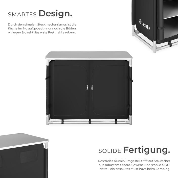 Immagine prodotto tectake Cucina da campeggio 97x47,5x78cm