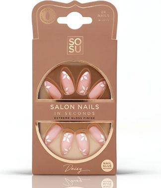 Produktbild Sosu Cosmetics - Artificial nails Daisy (Salon Nails) 24 pcs