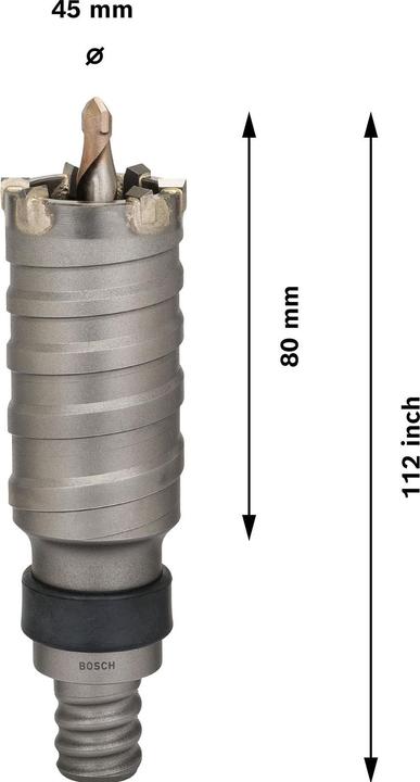 Image du produit Bosch Professional Zubehör PRO SDS max-5 Core Cutter, 45 x 80 x 112 mm (45 mm)