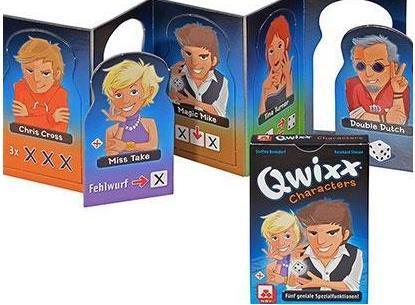 Actual product image ASS Altenburg Qwixx Characters, dice game, for 2-5 players, from 8 years (DE expansion) (Polish, French, English)