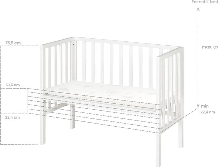 Actual product image Roba Extra bed 2in1 with barrier + mattress