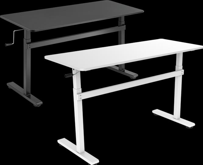 Actual product image LogiLink EO0027W - Manually adjustable sit/stand workstation (140 x 60 x 117 cm)