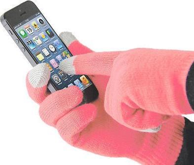 Actual product image Hermex iGlove gloves pink for TouchScreen Touch (S, M)