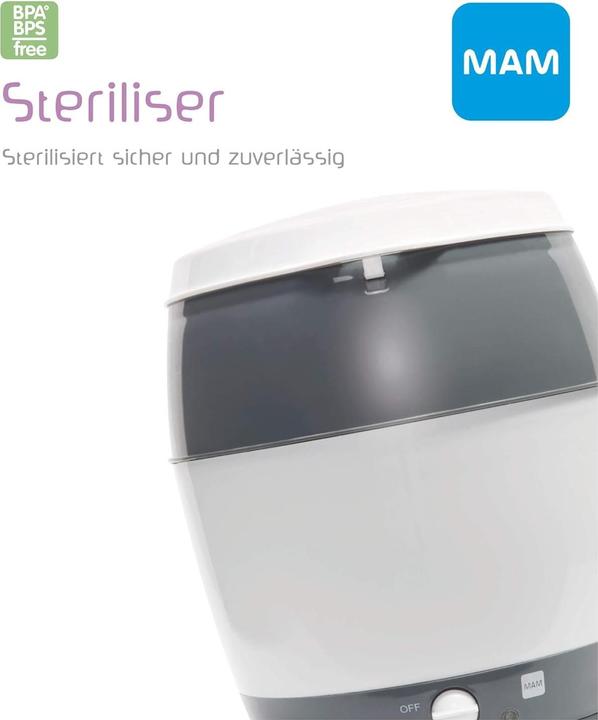 Actual product image MAM Steam sterilizer