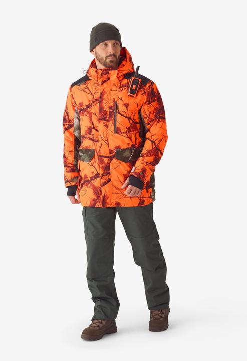Image du produit Solognac Chasse Silent Warm Waterproof Jacket Neon Treemetic Hide 500