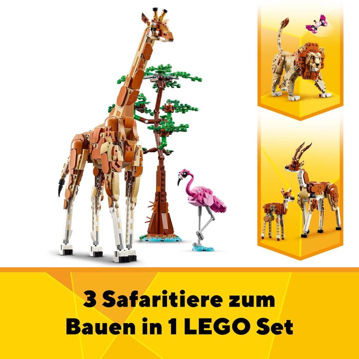 Produktbild LEGO Tiersafari (31150, LEGO Creator 3-in-1)