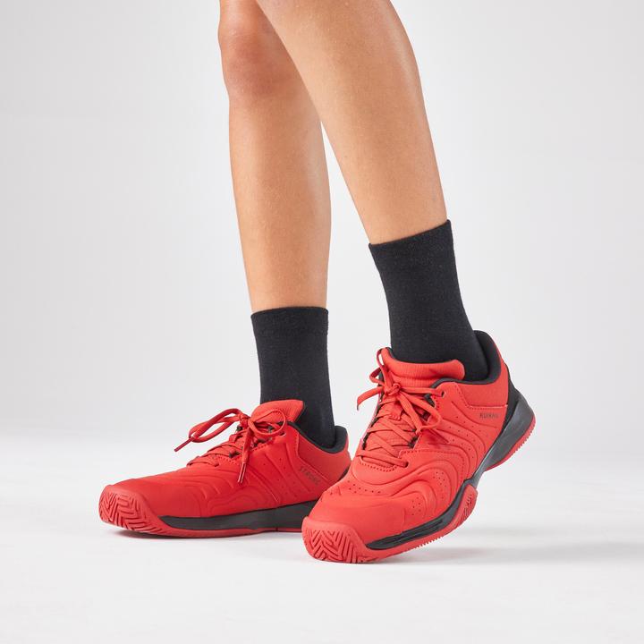 Produktbild Artengo Kinder Tennisschuhe mit Schnürsenkel - TS Strong Jr rot (36)