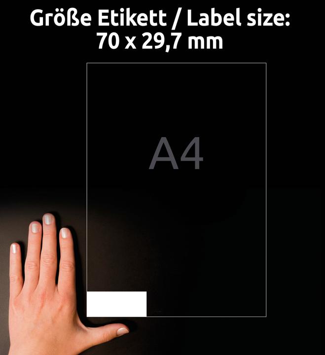 Actual product image Avery Universal labels
