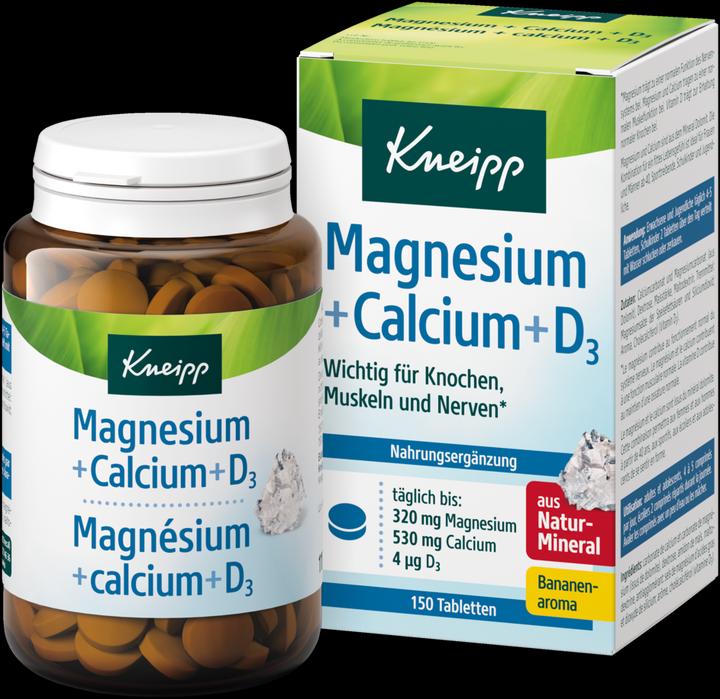 Produktbild Kneipp Natürliches Magnesium + Calcium & Vitamin D3 (150 Stück, Tabletten)