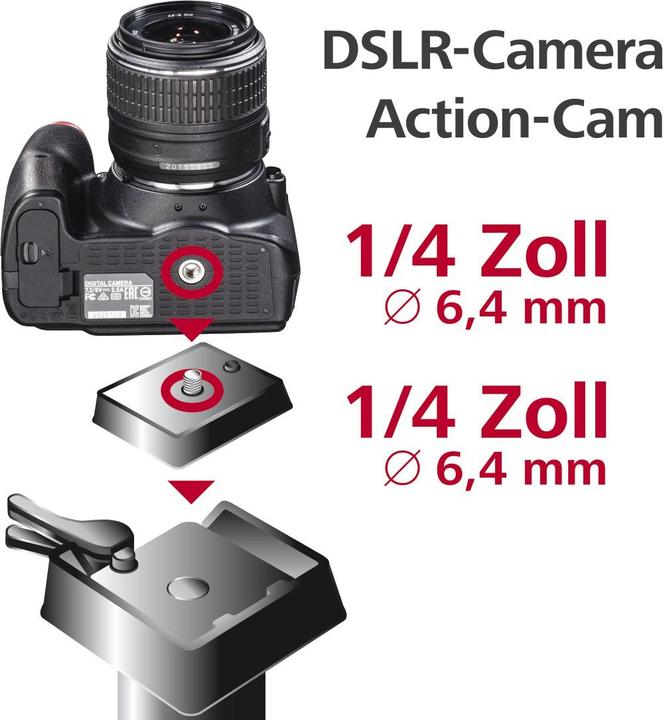 Produktbild Hama Click II (Stativ Schnellwechselplatte)